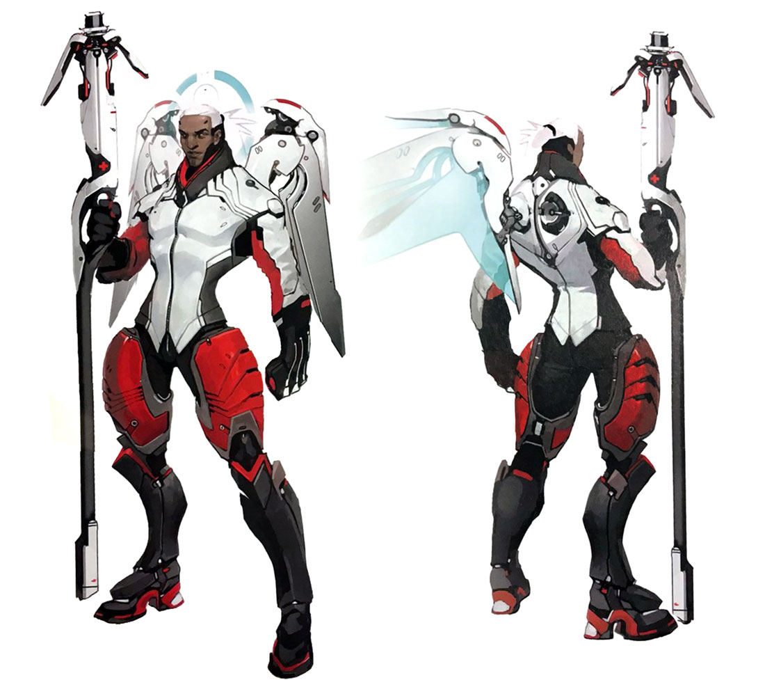 Mercy Early Concept Art from Overwatch