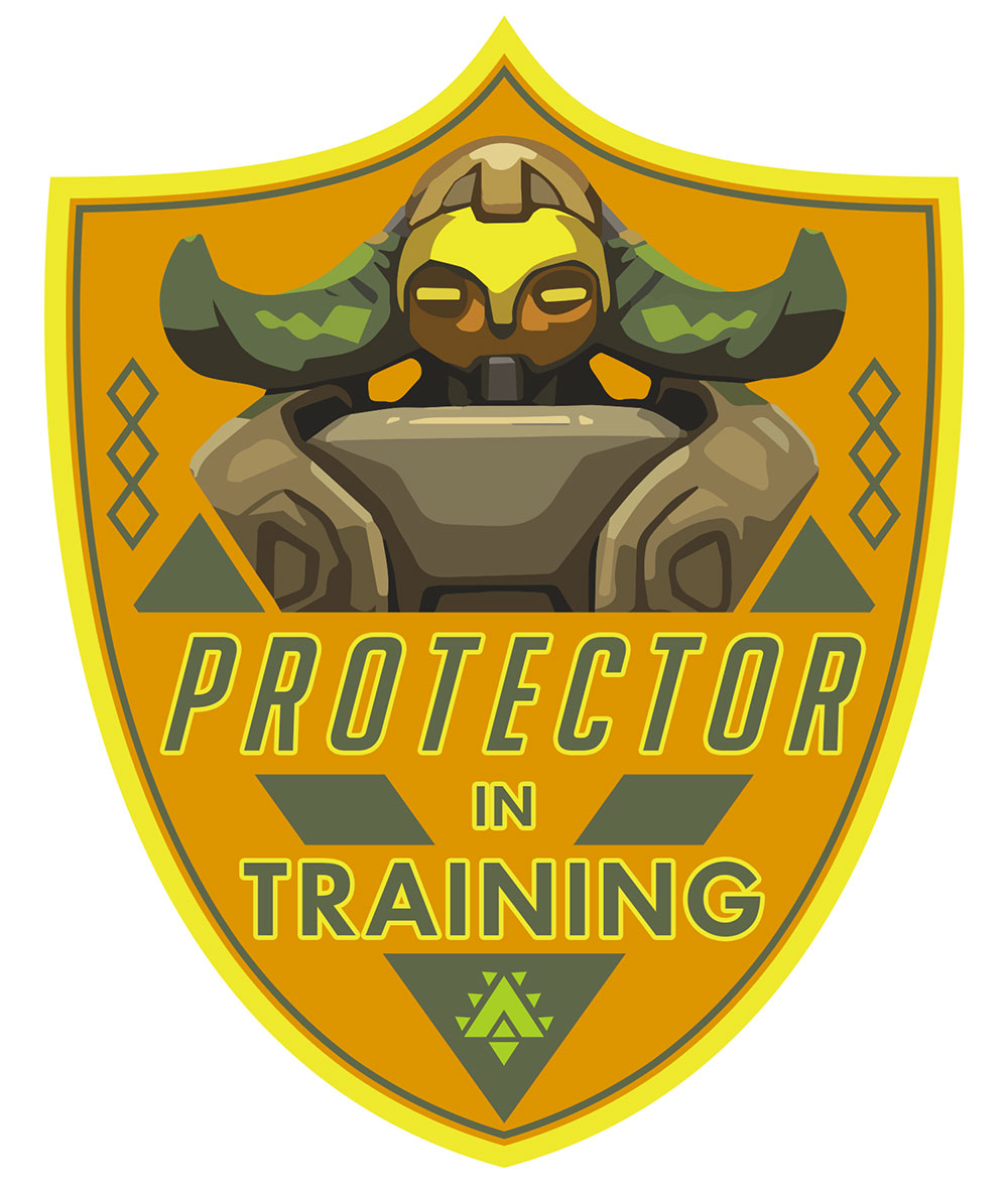Orisa Badge Art from Overwatch