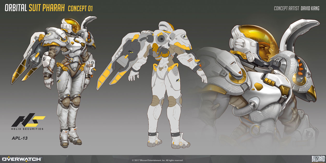 Pharah Orbital Suit Skin Art from Overwatch