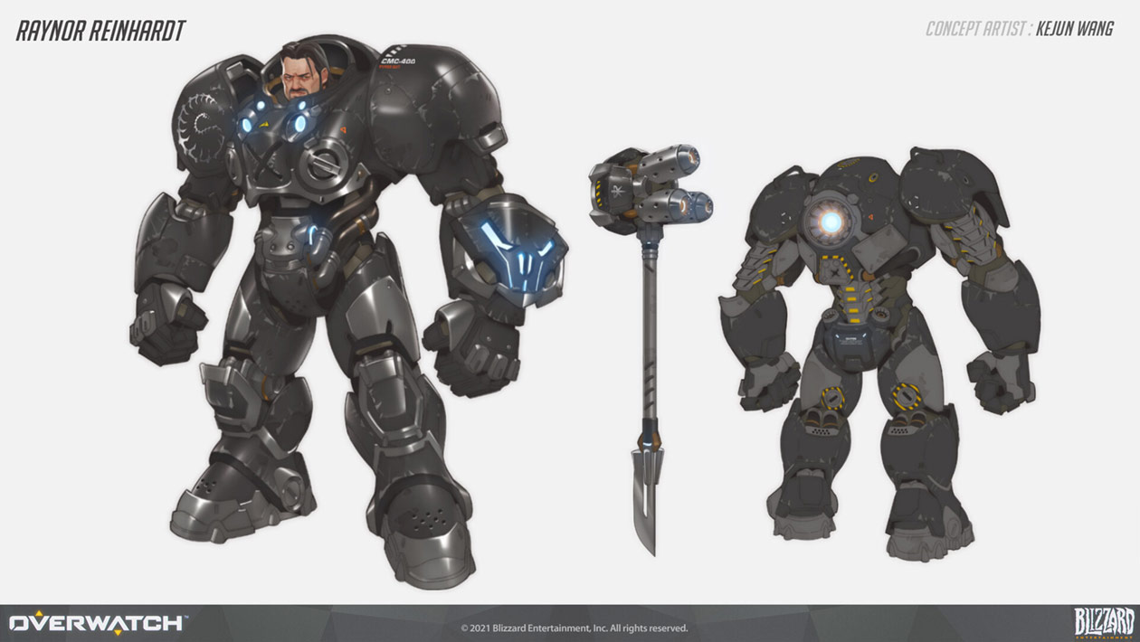 Reinhardt Raynor Skin Art from Overwatch