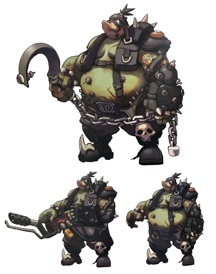 Roadhog Early Concept Art from Overwatch