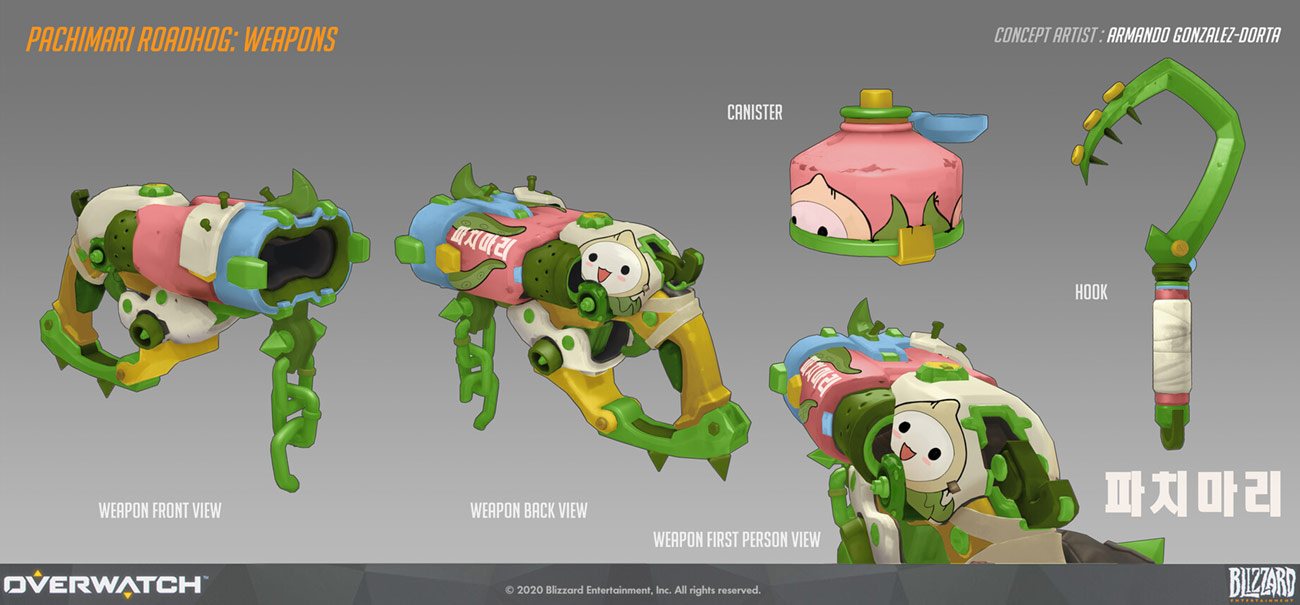 Roadhog Pachimari Weapon Art from Overwatch