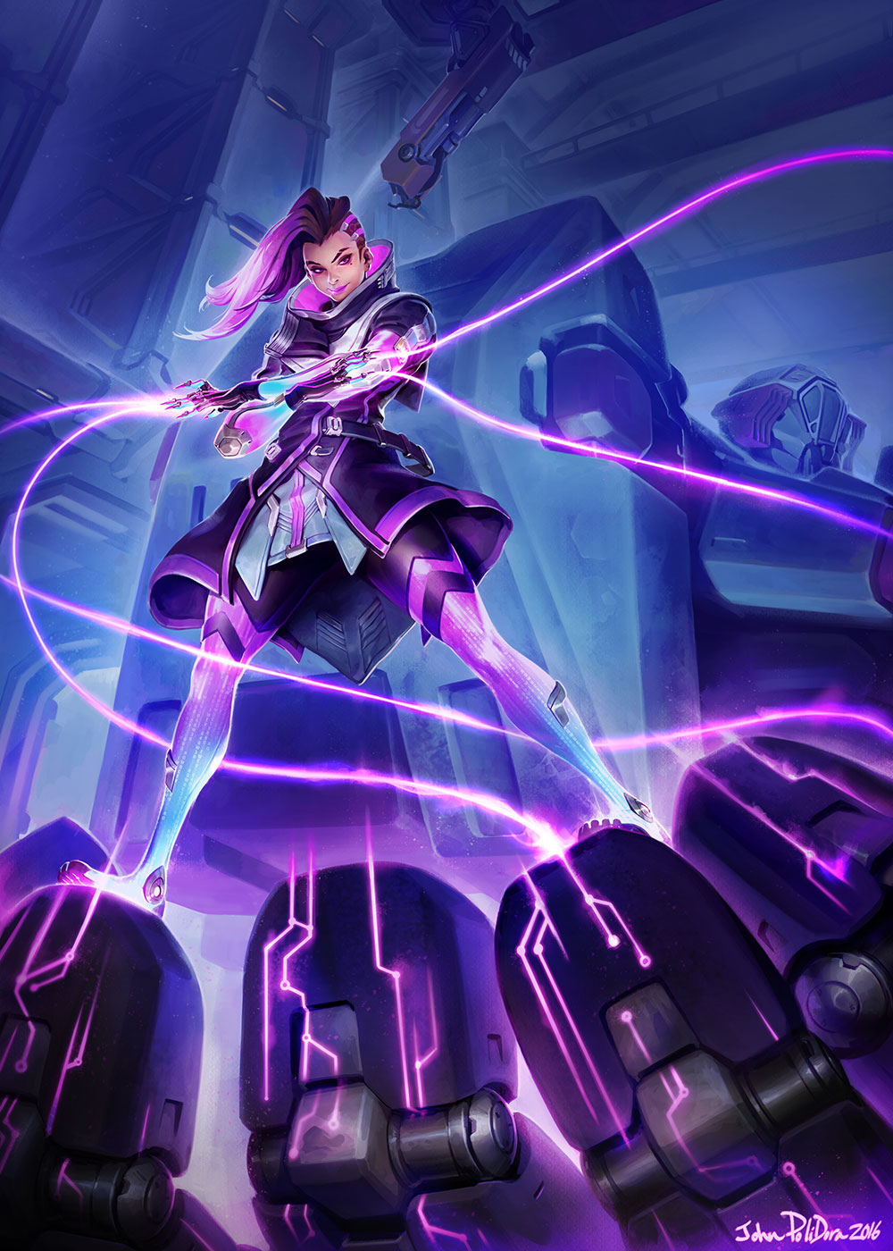 Sombra Key Art from Overwatch