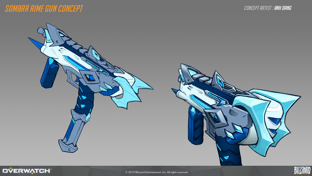 Sombra Rime Gun Art from Overwatch
