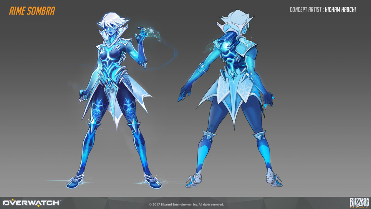 Sombra Rime Skin Art from Overwatch