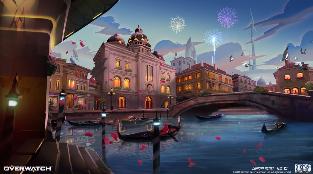 Venice Retribution Mood Painting Art from Overwatch