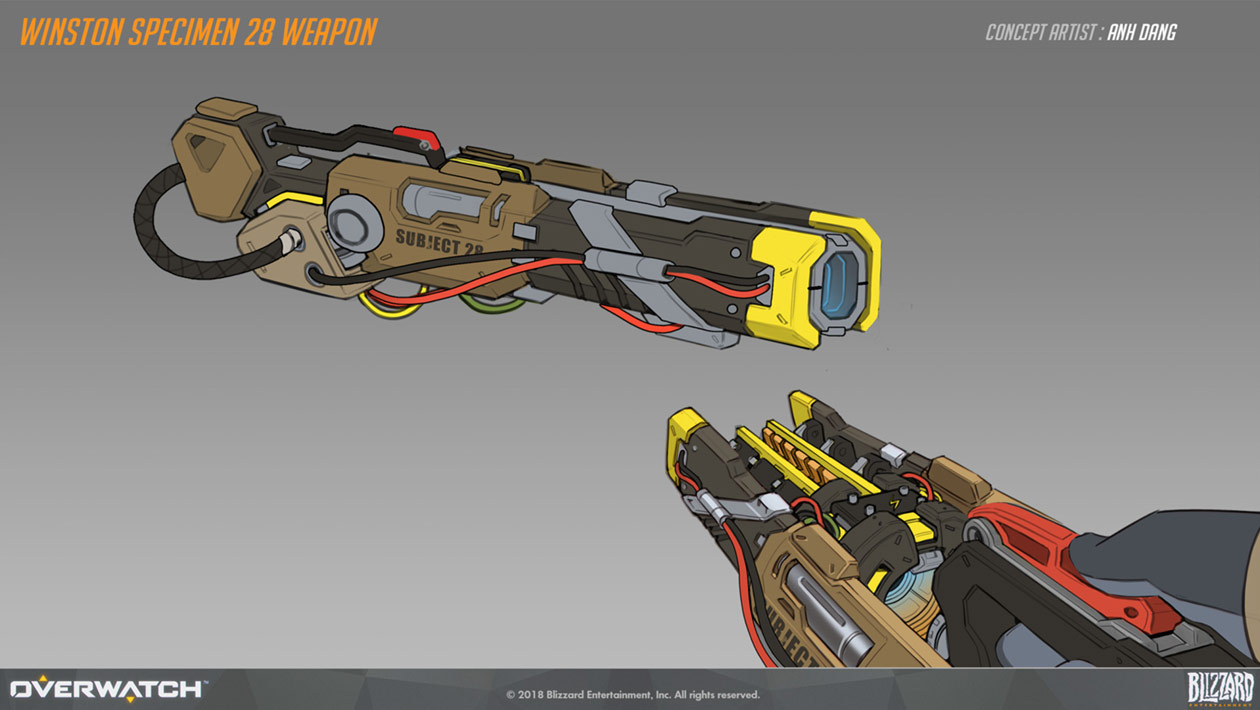 Winston Specimen 28 Weapon Art from Overwatch