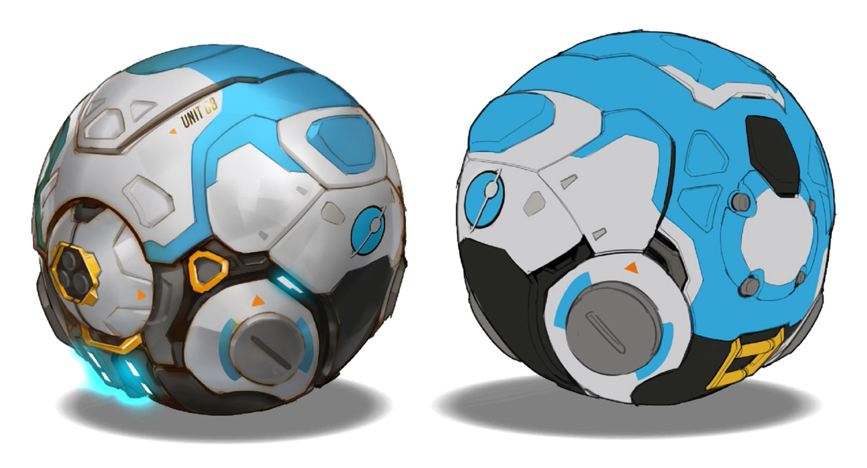 Lunar Colony Wrecking Ball Roll Mode Art from Overwatch