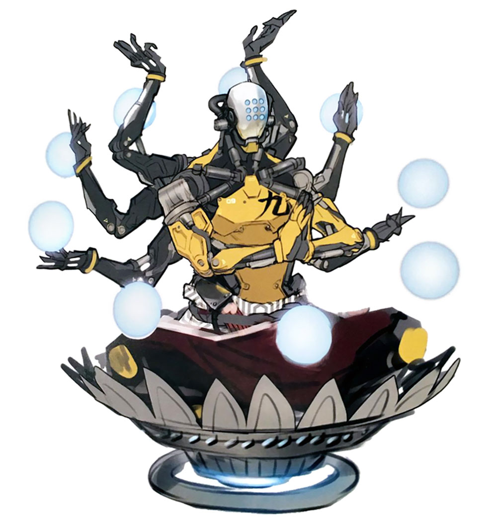 Zenyatta Lotus Concept Art from Overwatch