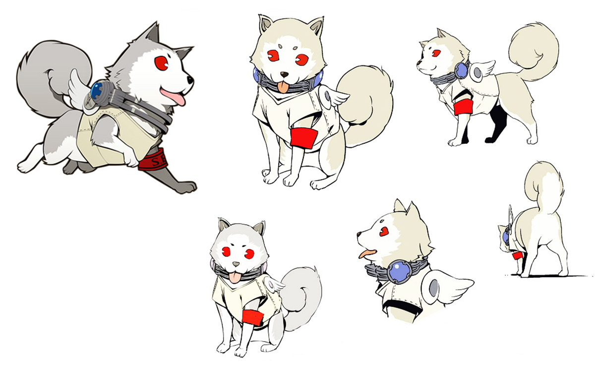 Koromaru Art from Persona Q: Shadow of the Labyrinth