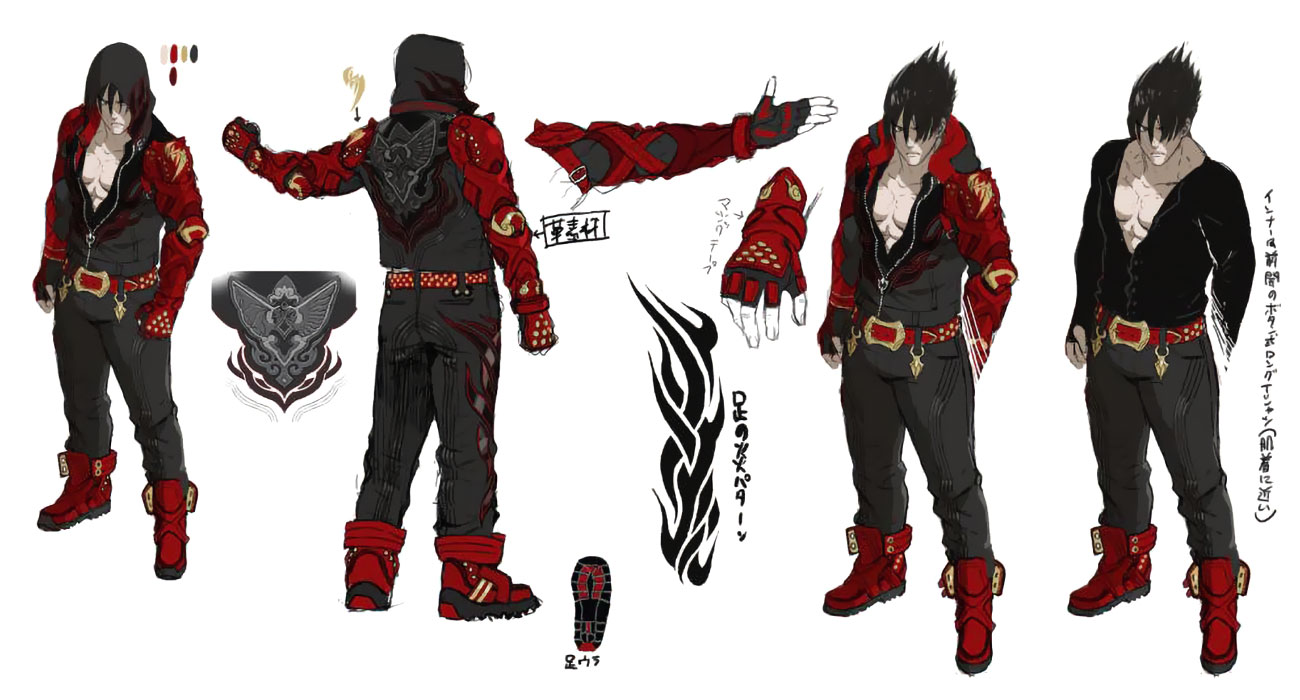 Jin Kazama Concept Art from Tekken 7