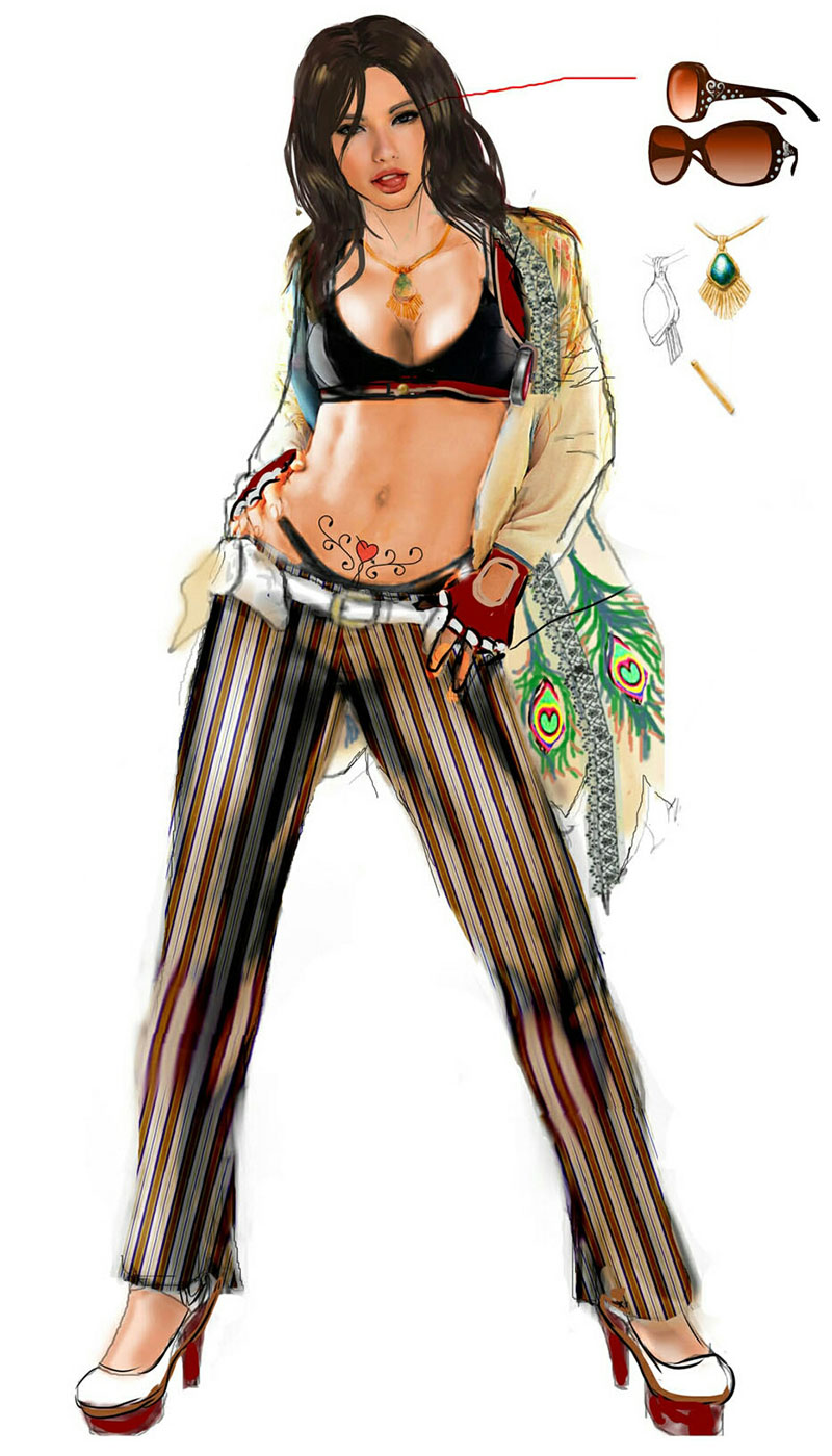 Katarina Alves Concept Art from Tekken 7