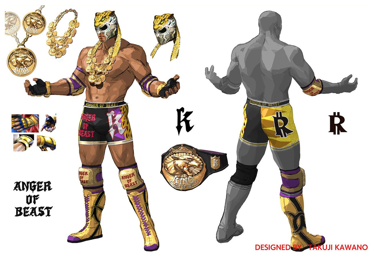 King II Okada Costume Concept Artwork from Tekken 7