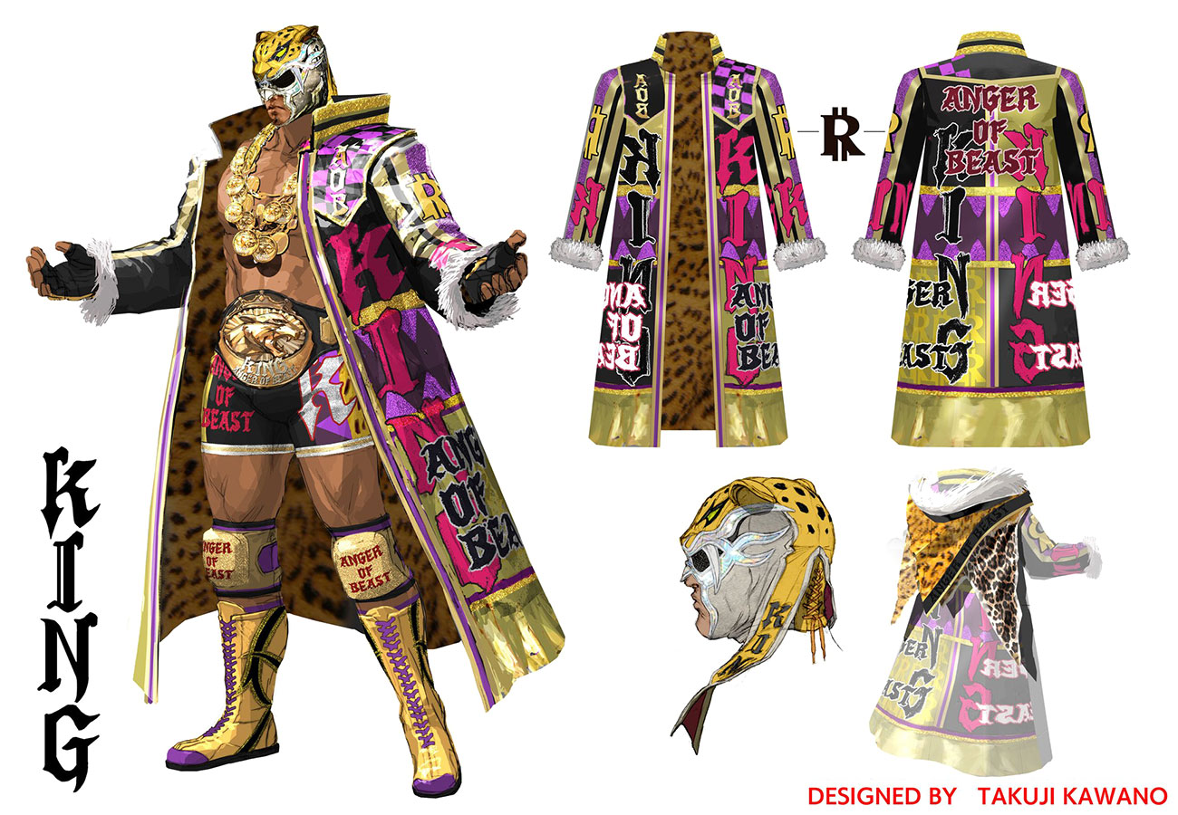 King II Okada Costume Concept Art from Tekken 7