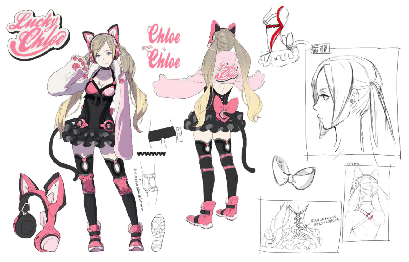 Lucky Chloe Concept Artwork from Tekken 7