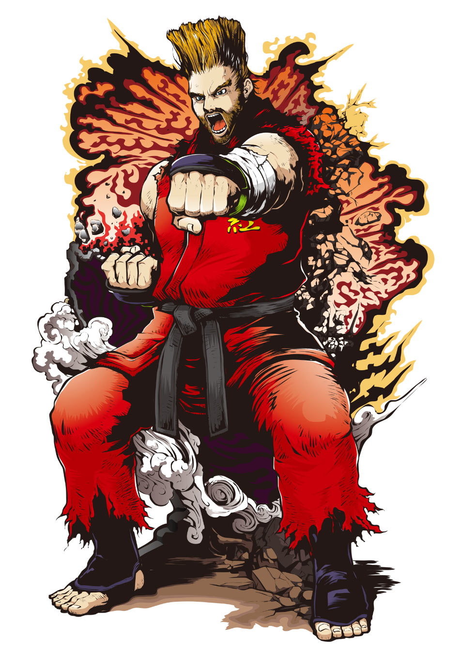 Paul Phoenix Art by Jbstyle from Tekken 7