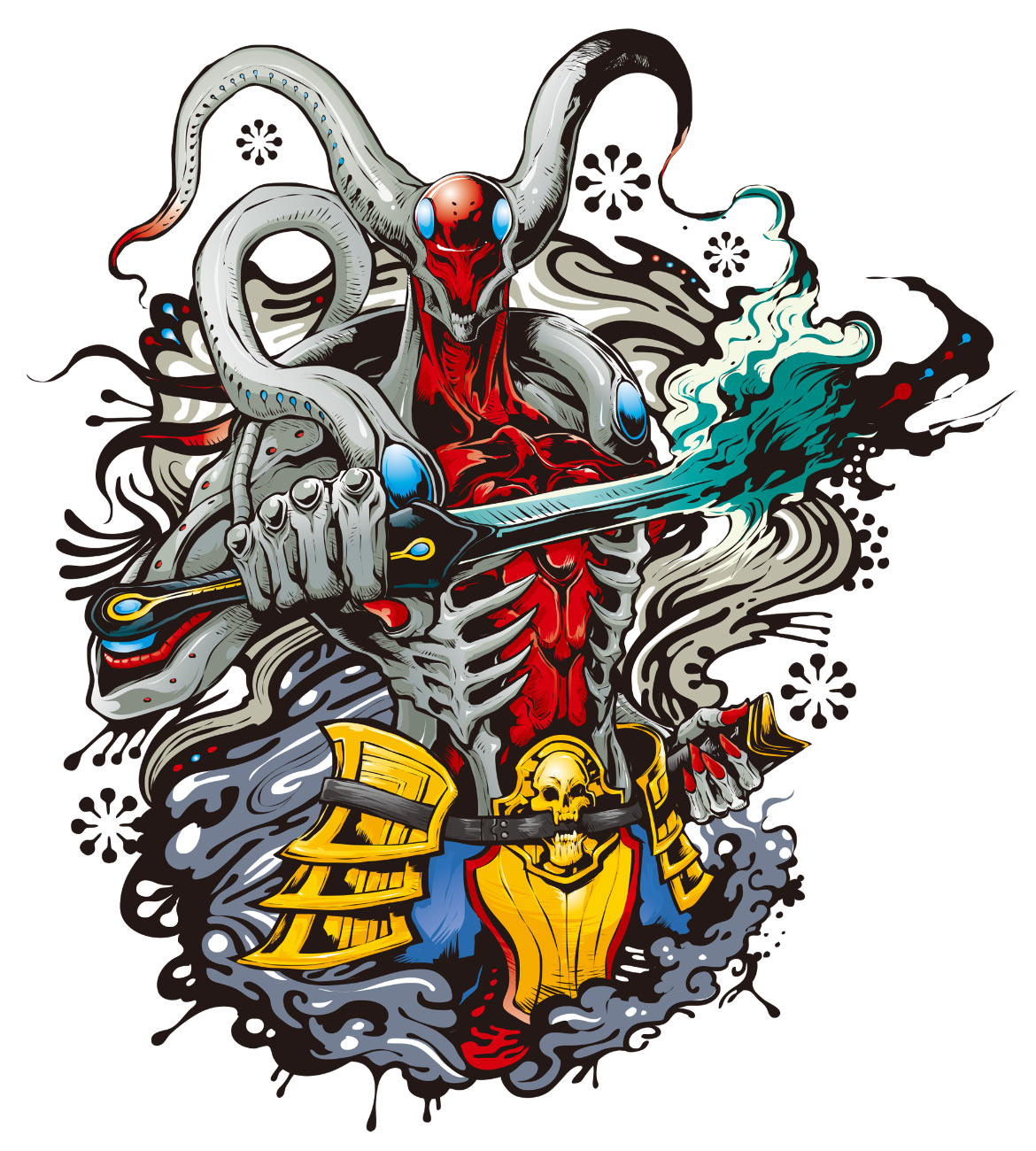 Yoshimitsu Art by Jbstyle from Tekken 7