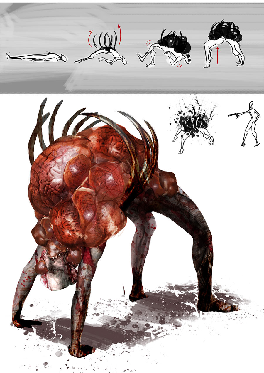 Bridge Enemy Art from The Evil Within
