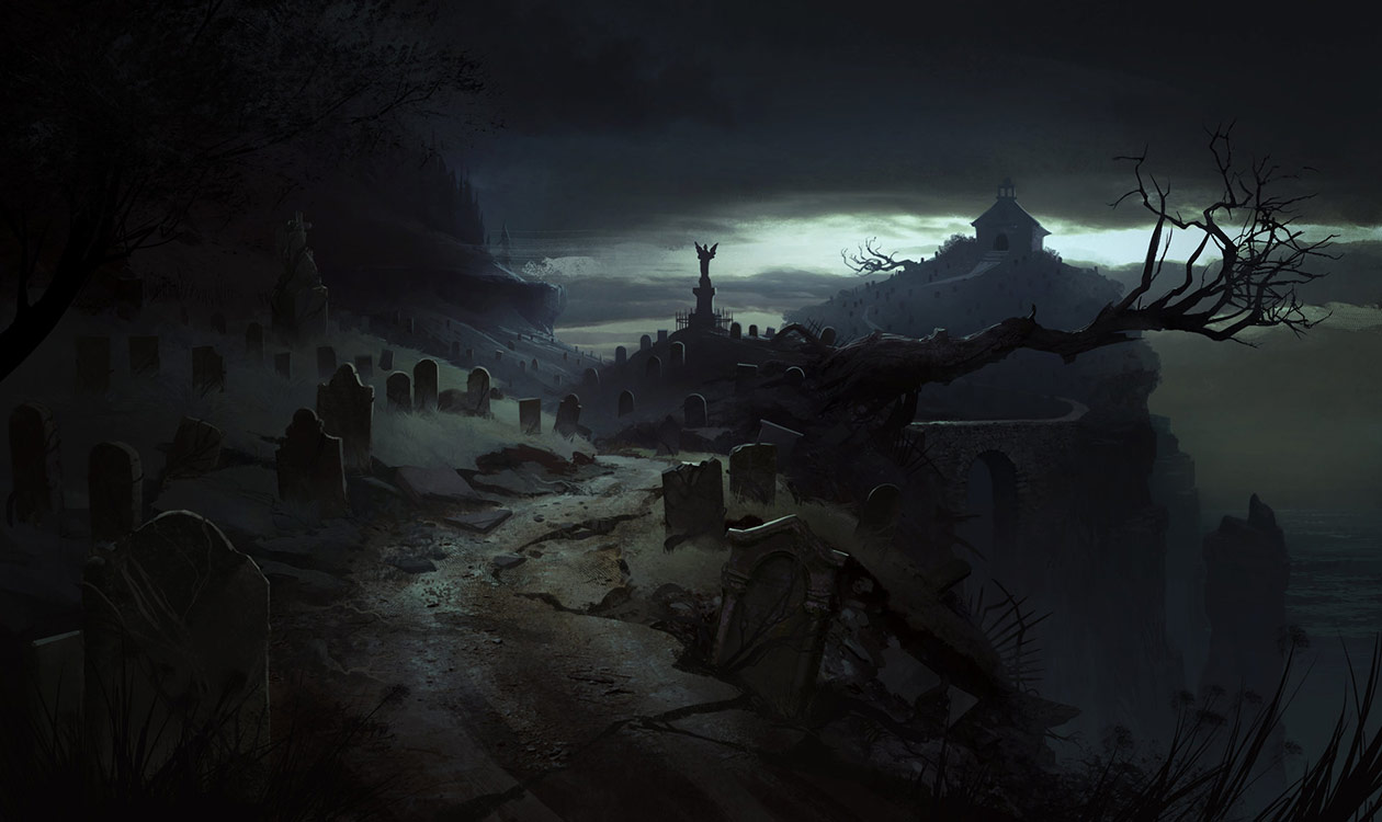 Cemetery by the Sea Art from The Evil Within
