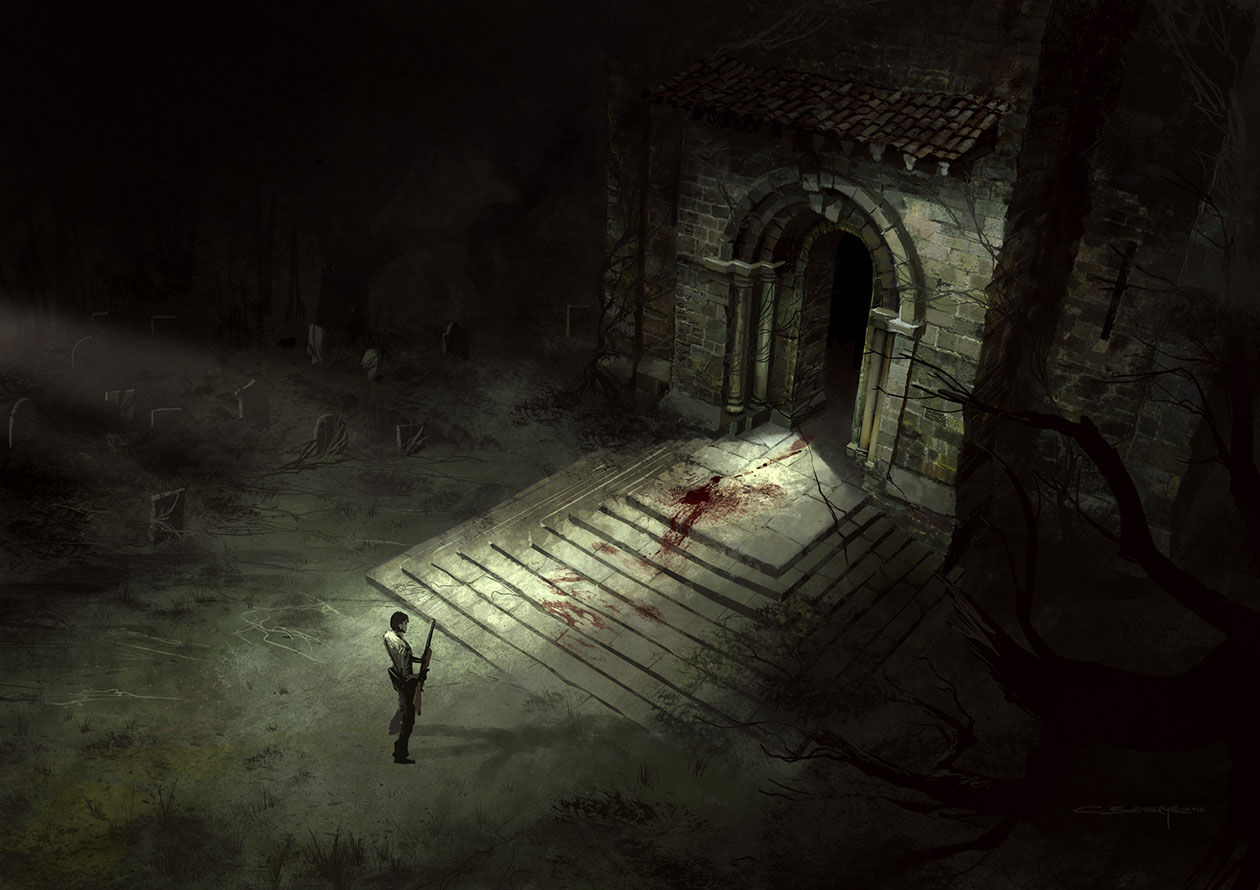 Church Steps Art from The Evil Within