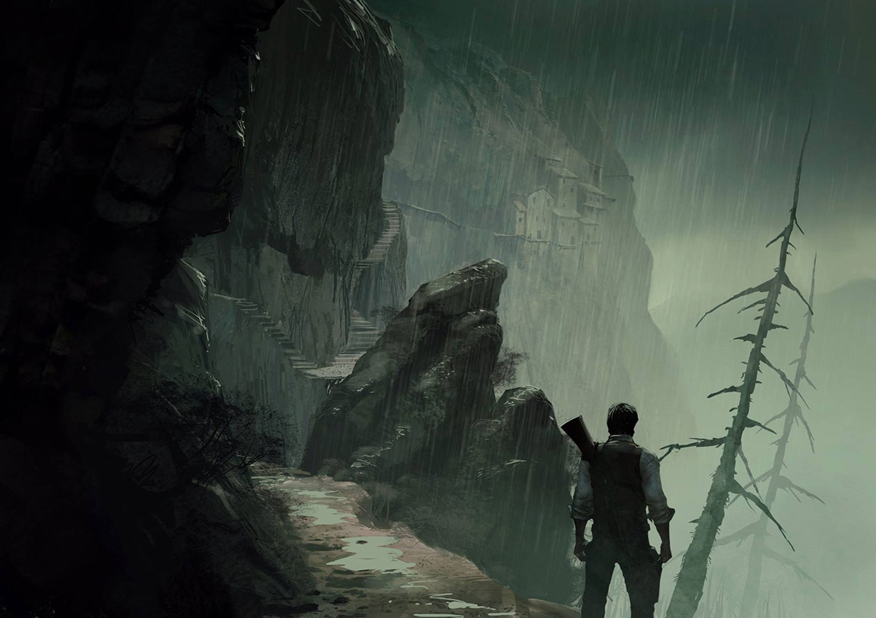 Cliff Path Art from The Evil Within