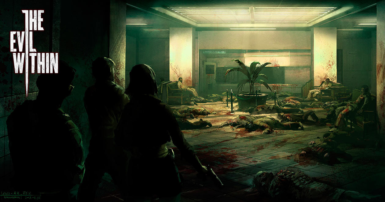 Hallway Slaughter Art from The Evil Within