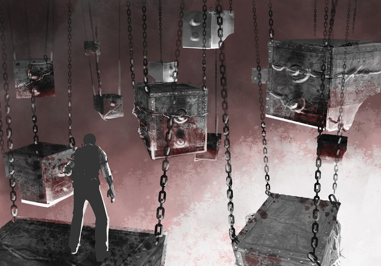 Keeper Heads Concept Art from The Evil Within