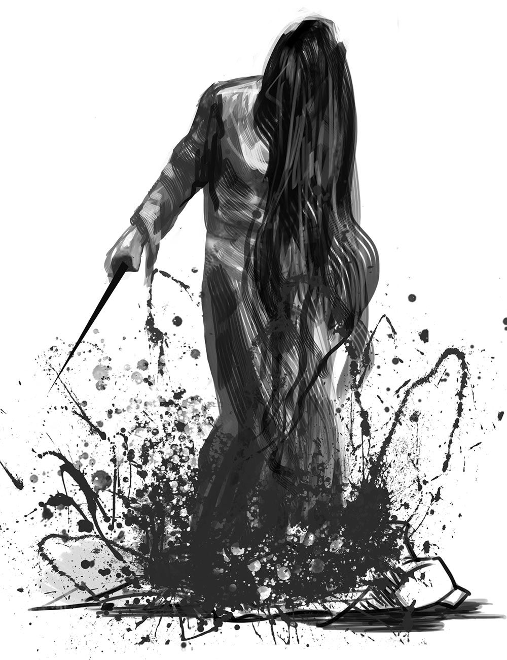 Laura Creature Art from The Evil Within