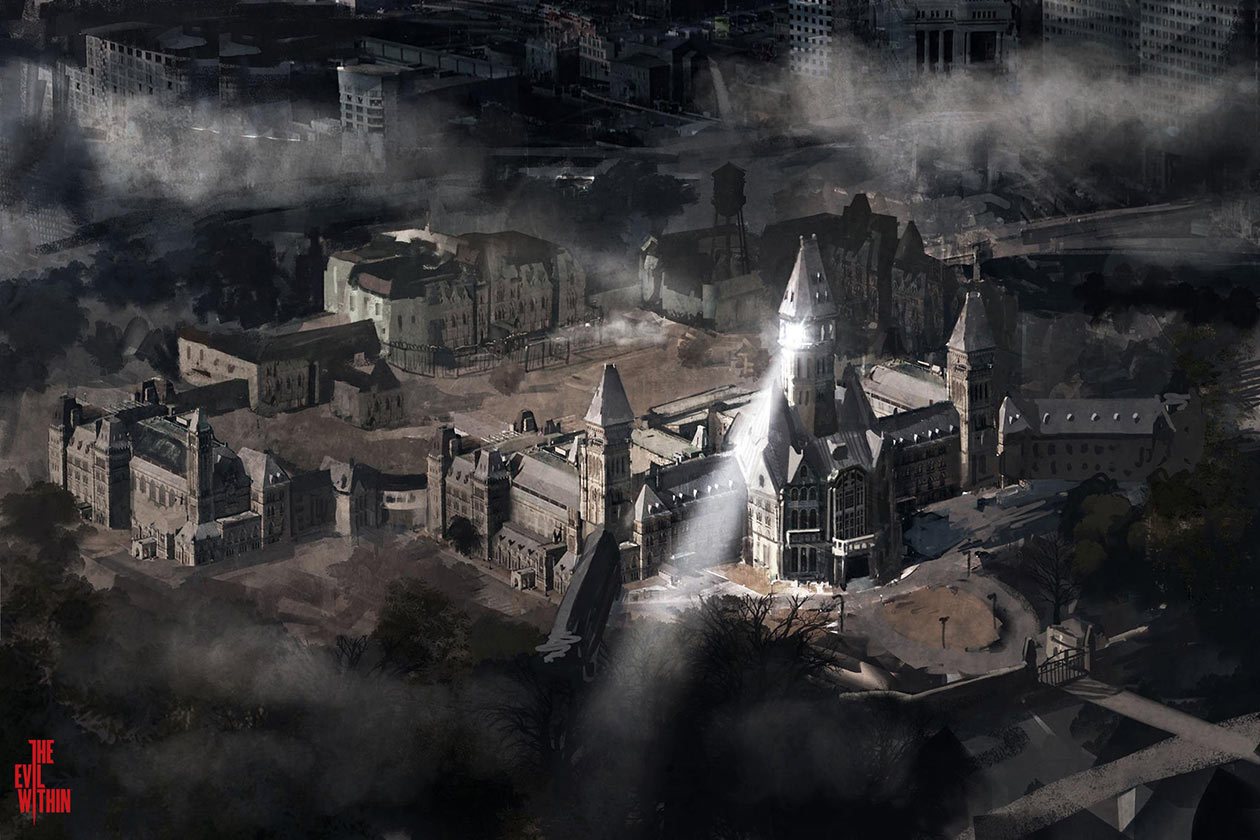 Mental Hospital Beacon Art from The Evil Within