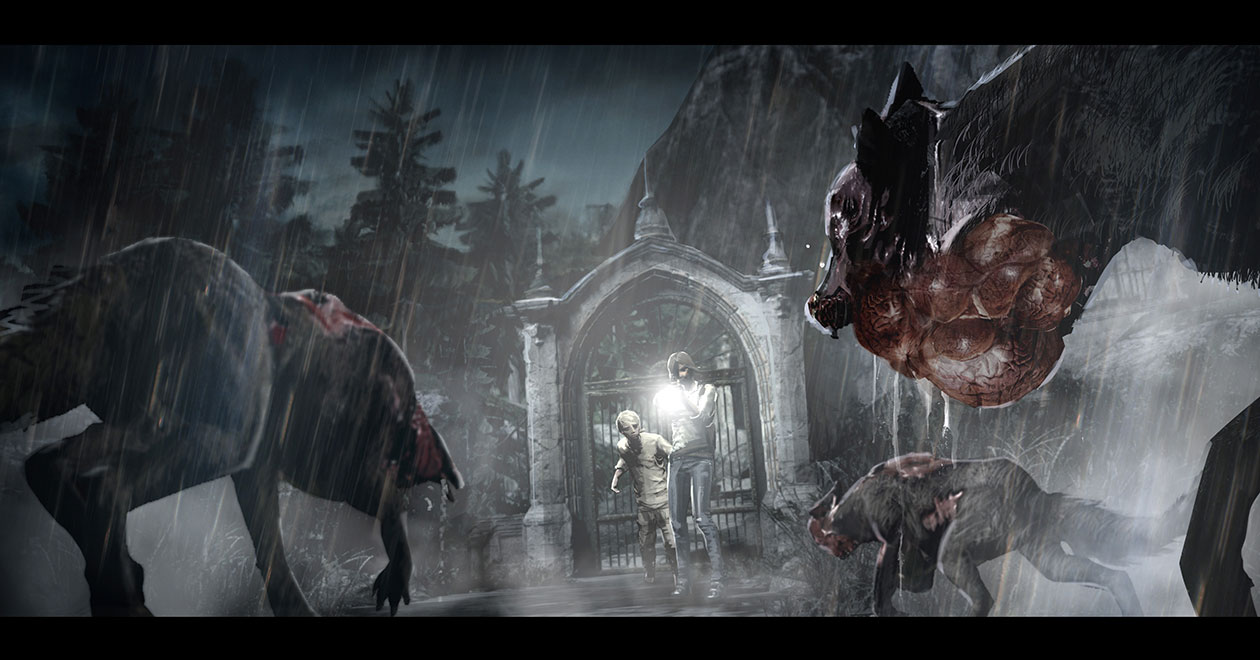 Mutated Wolves Art from The Evil Within