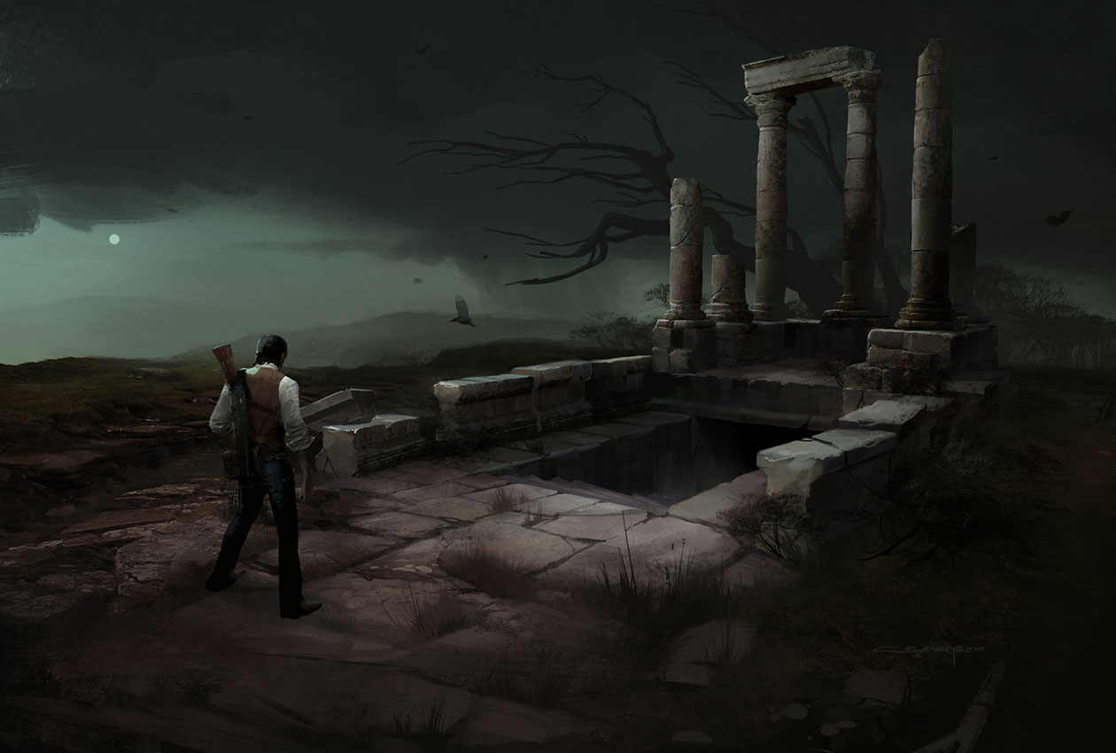 Ruins Entrance Art from The Evil Within