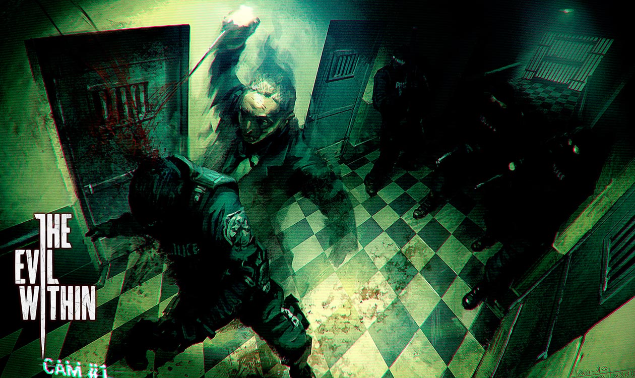 Security Camera Art from The Evil Within