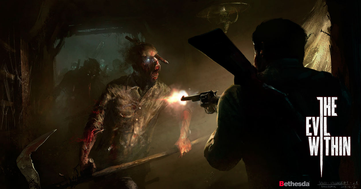 Village Skirmish Art from The Evil Within