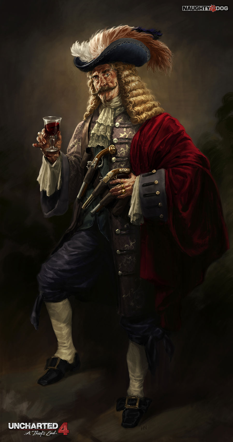 Captain Adam Baldridge Art from Uncharted 4: A Thief's End