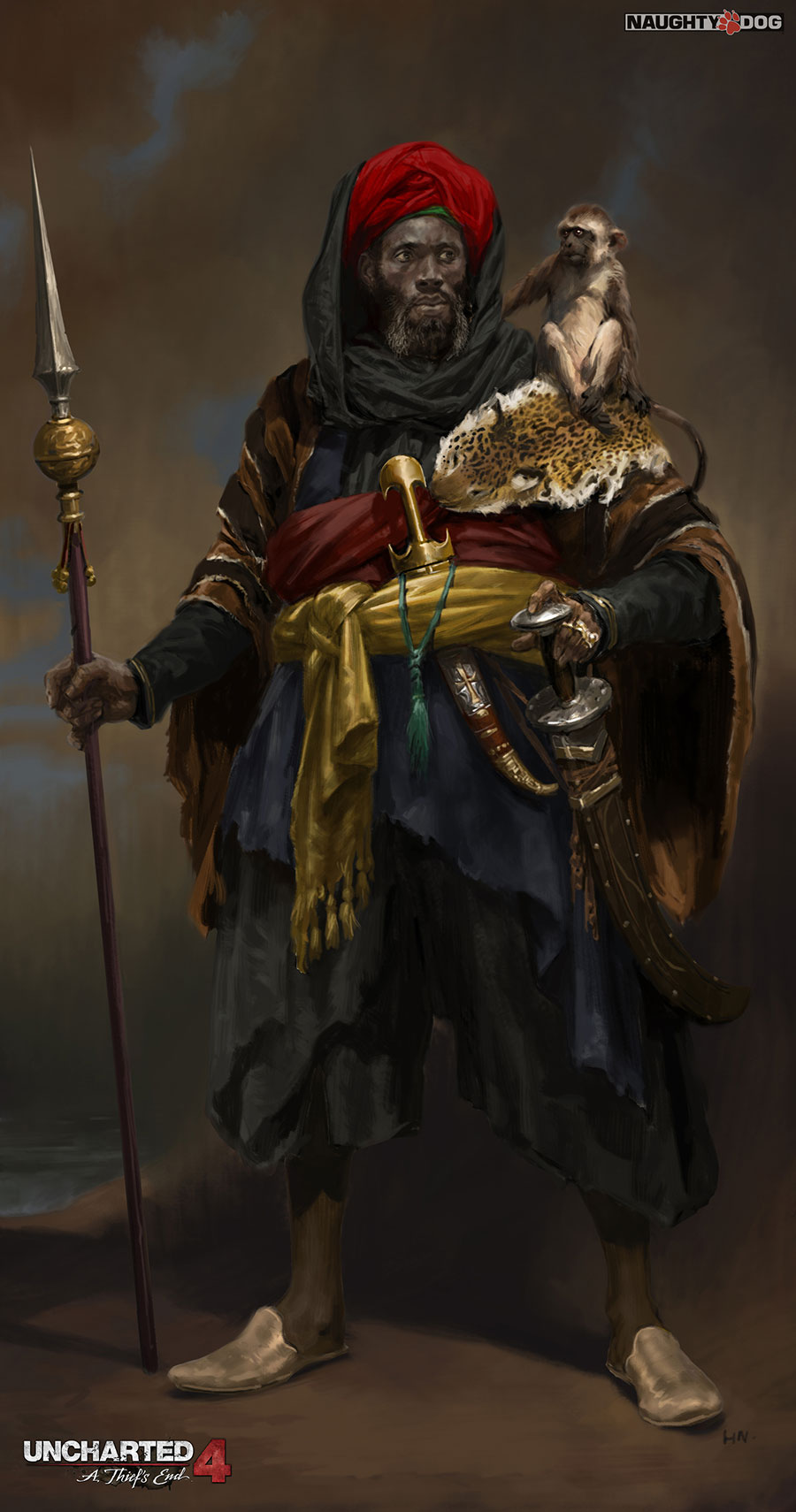 Captain Tariq Art from Uncharted 4: A Thief's End