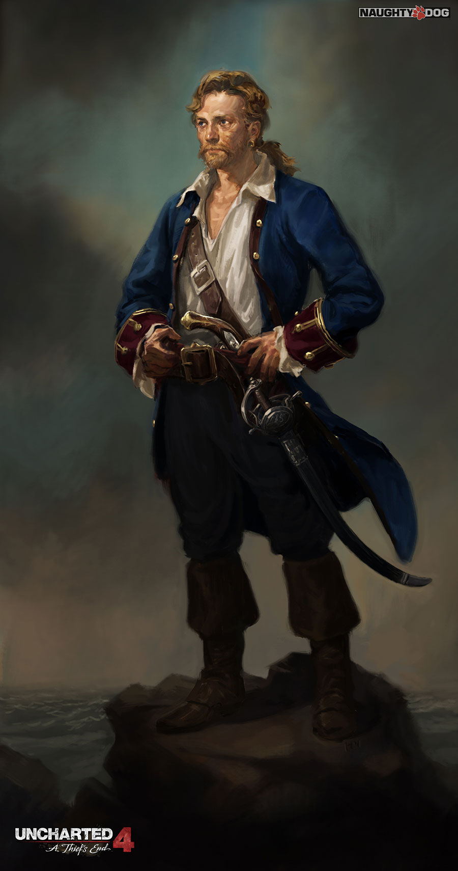 Captain Wood Art from Uncharted 4: A Thief's End