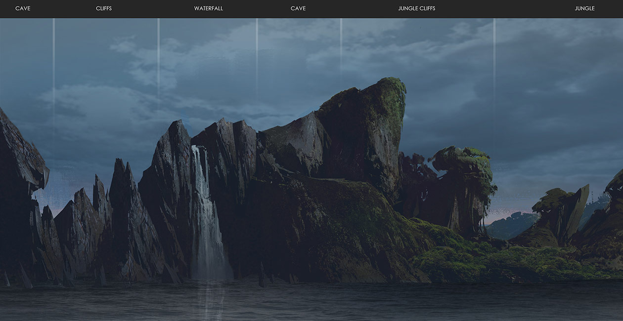 Concept Style Map Art from Uncharted 4: A Thief's End