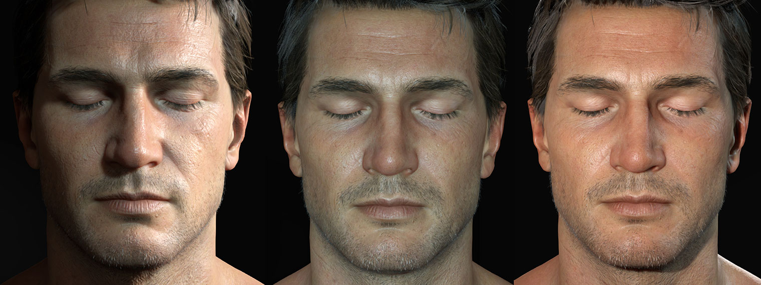 Drake Head Lighting Art from Uncharted 4: A Thief's End