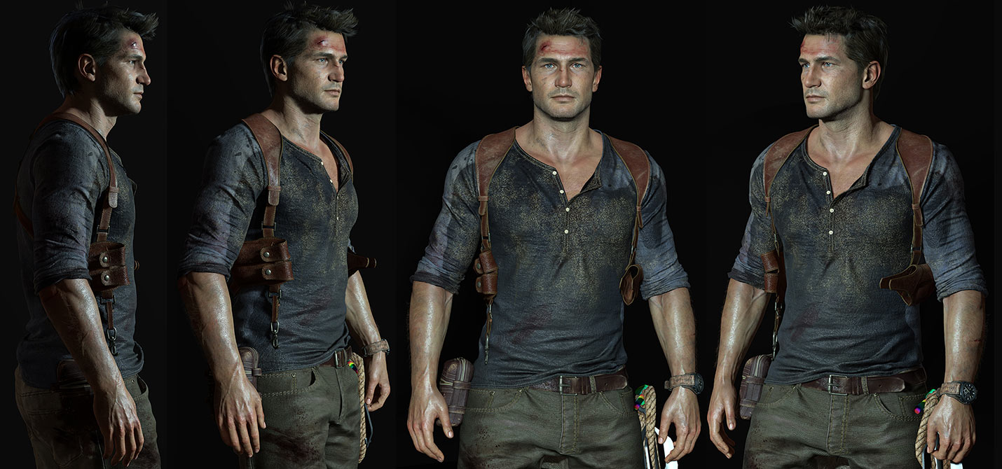 Drake Render Lighting Art from Uncharted 4: A Thief's End