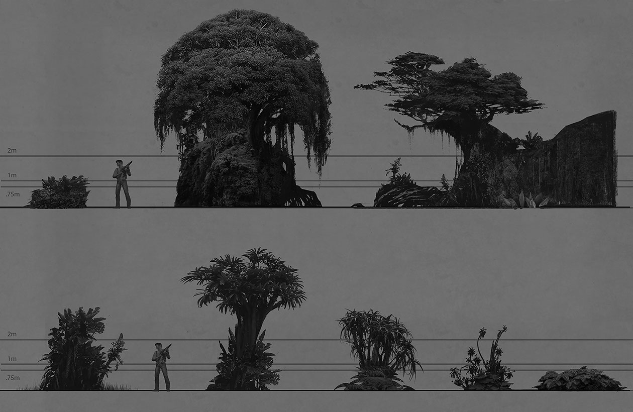 Jungle Plants Art from Uncharted 4: A Thief's End