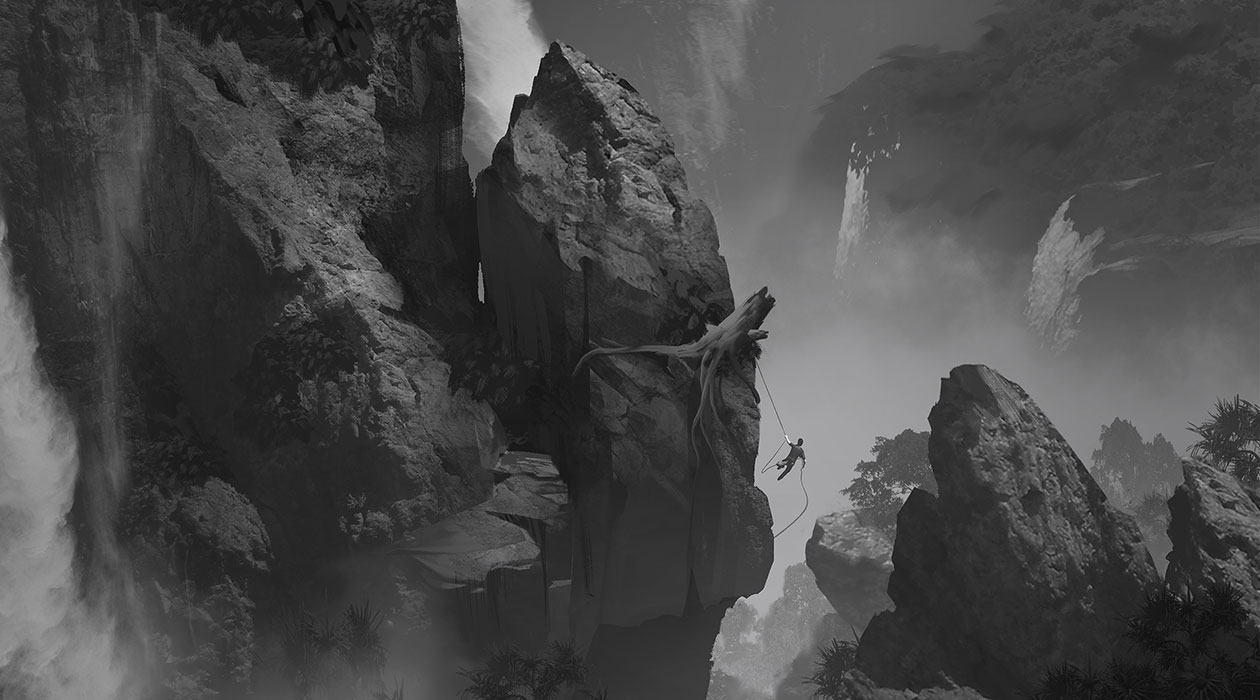 Rope Swing Art from Uncharted 4: A Thief's End