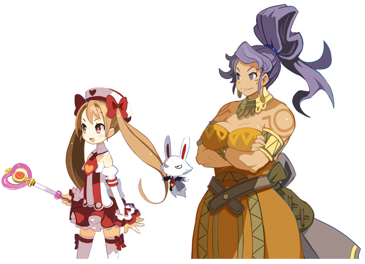 Lavi & Purple Peel Art from The Witch and the Hundred Knight