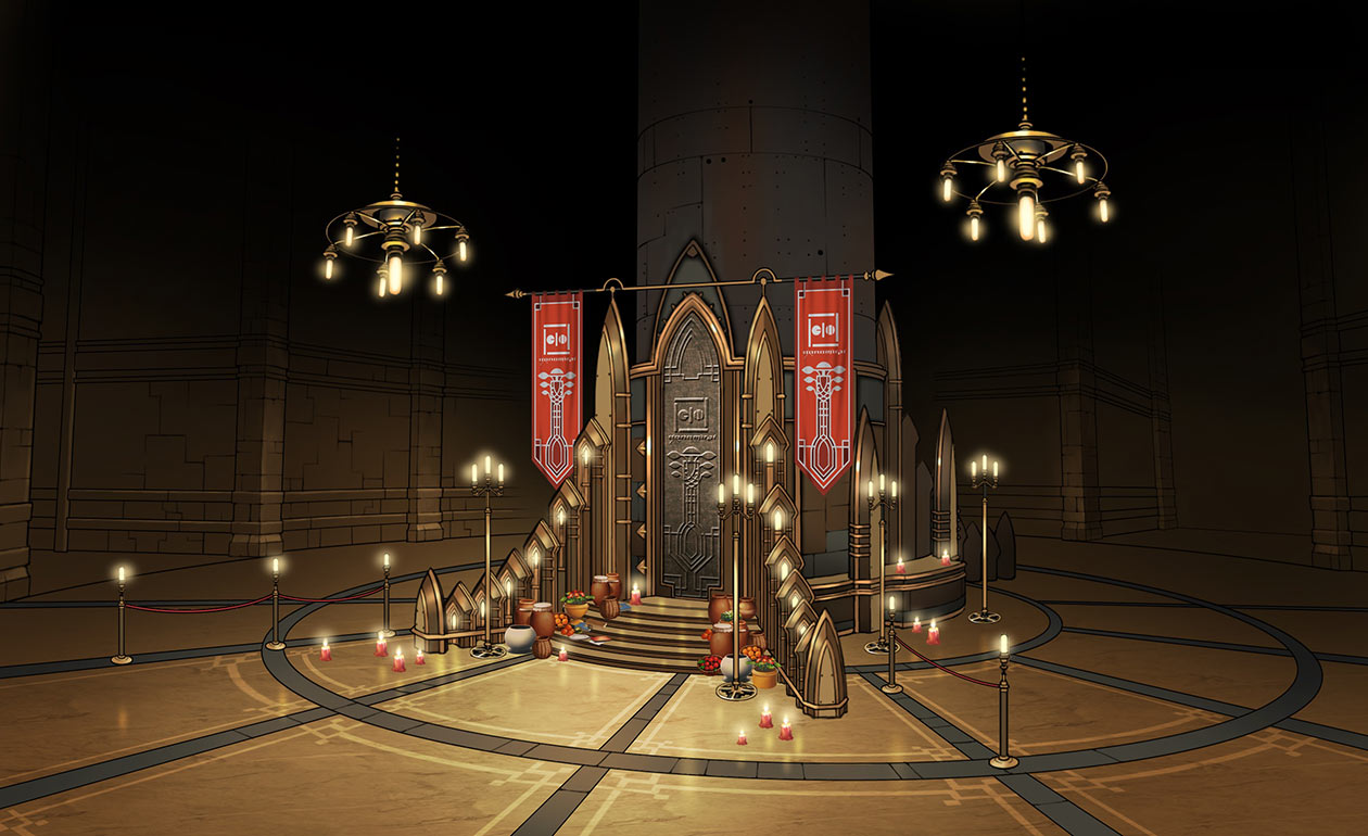 Genomirai Cathedral Interior Art from Ar nosurge: Ode to an Unborn Star