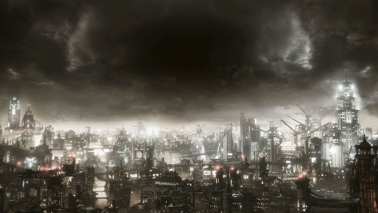 Gotham City Art from Batman: Arkham Knight