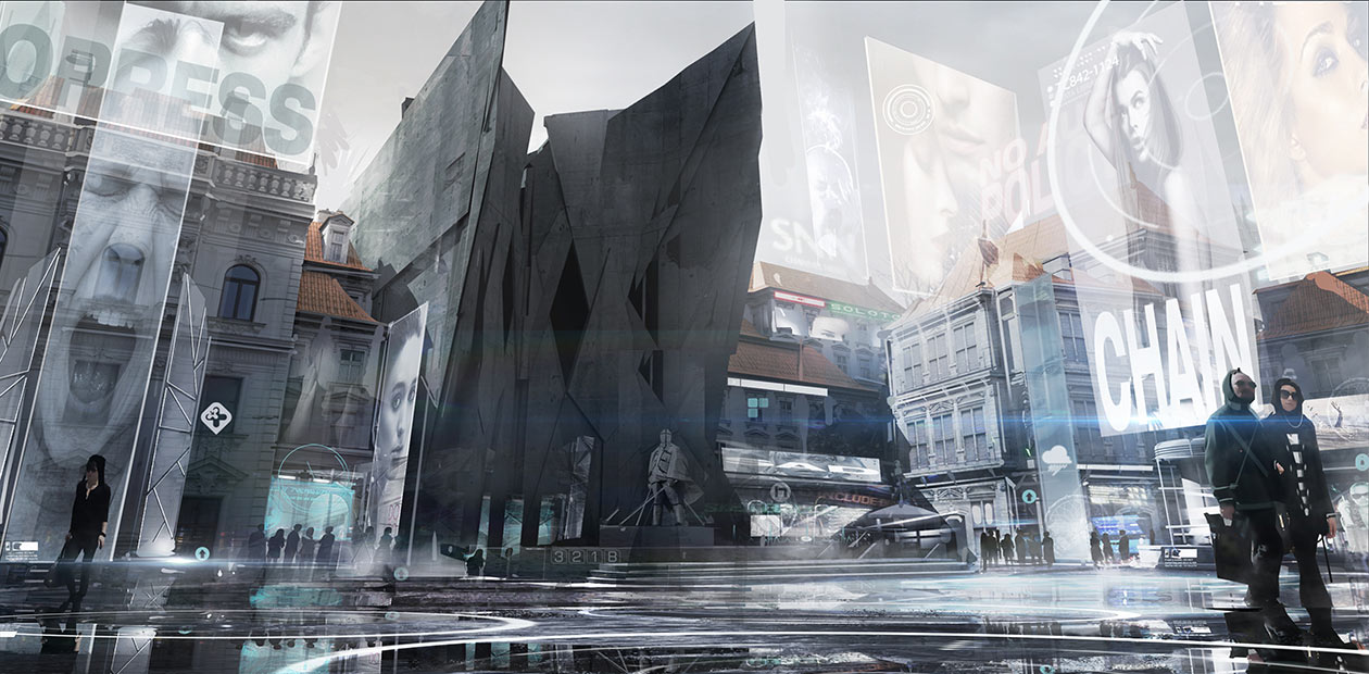 City Center Art from Deus Ex: Mankind Divided