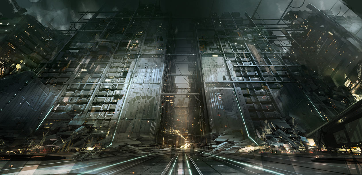 City Streets Art from Deus Ex: Mankind Divided