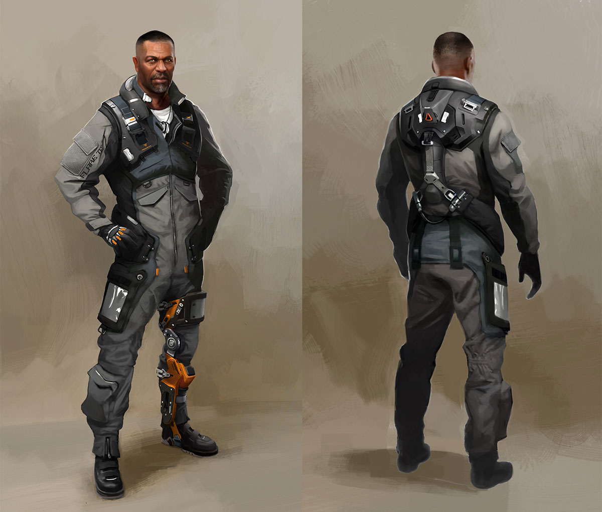Elias Chikane Art from Deus Ex: Mankind Divided