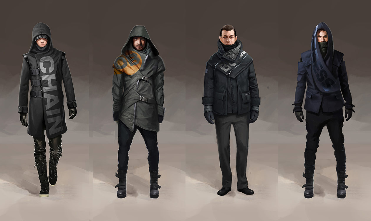 Men's Fashion Designs Art from Deus Ex: Mankind Divided
