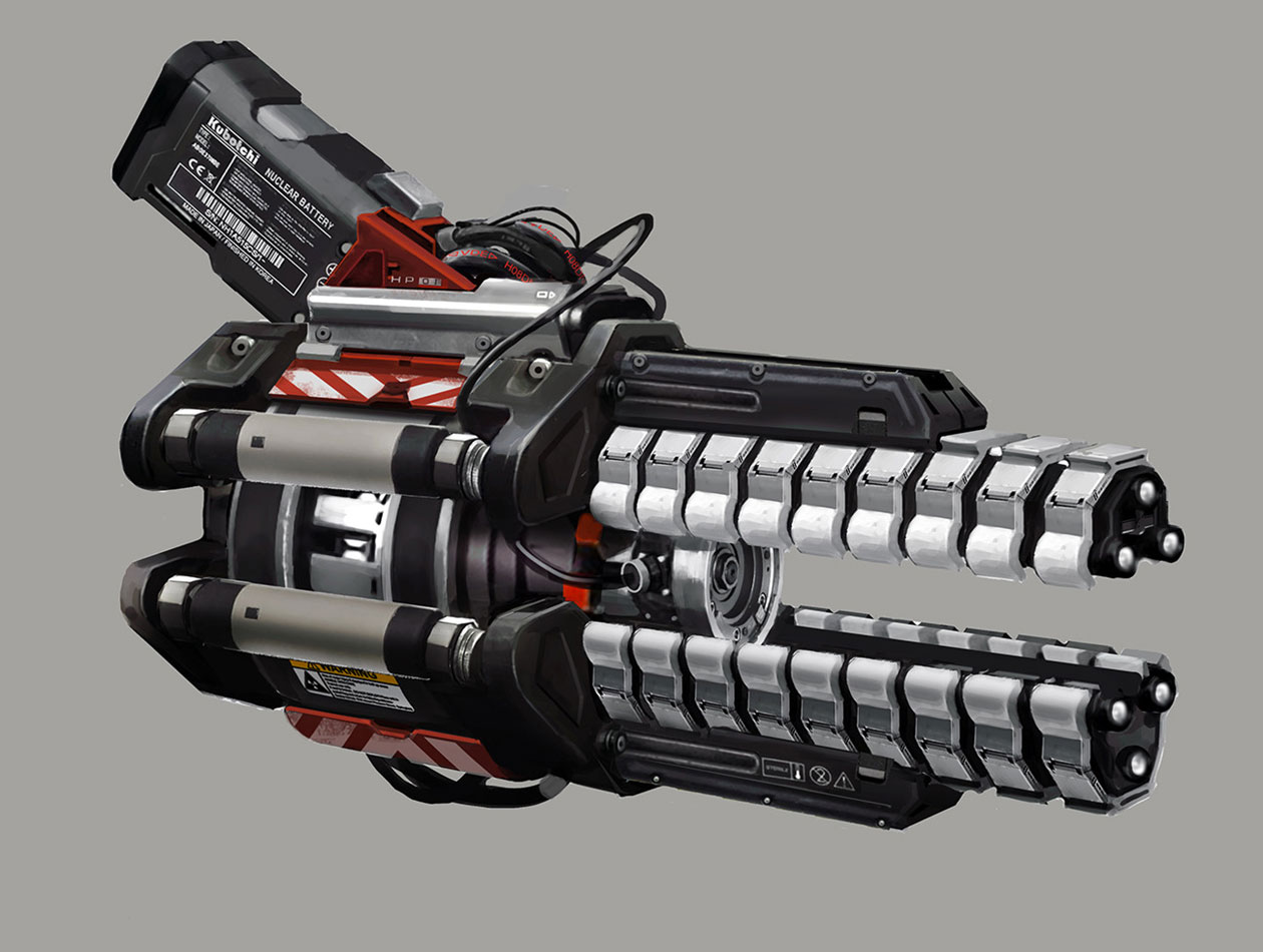 Hyperion Gun Art from Deus Ex: Mankind Divided
