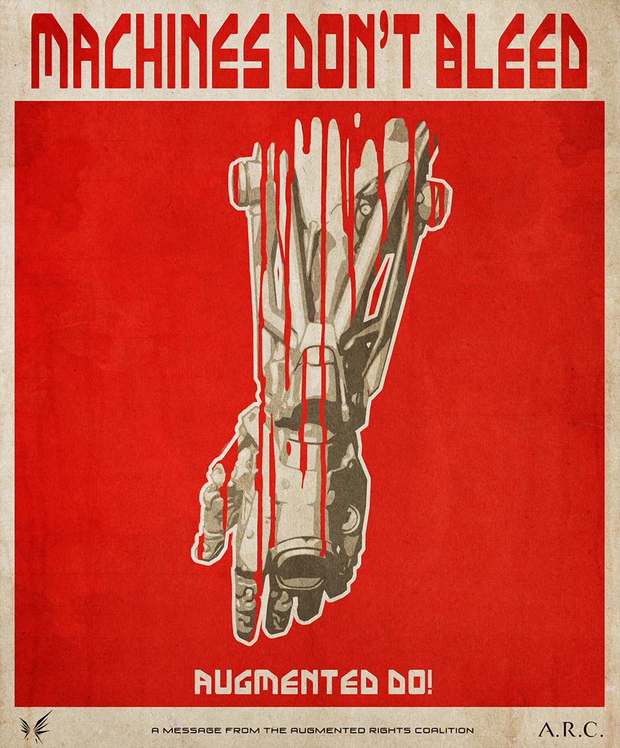 Machines Don't Bleed Poster Art from Deus Ex: Mankind Divided
